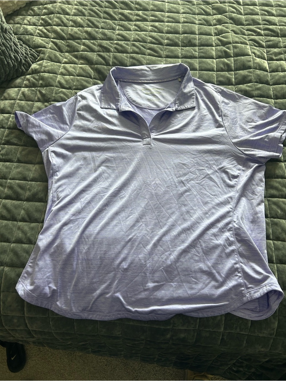 Tommy Bahama Island Zone Lavender Women’s Golf Shirt Size L